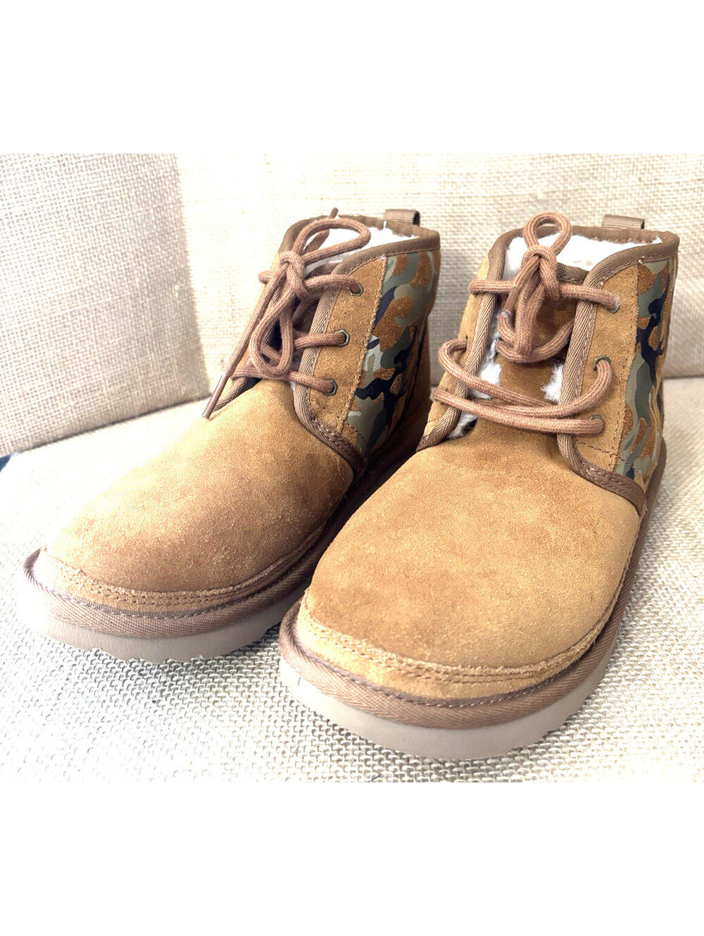 Ugg Neumel Women’s Camo Brown Booties Size 6 S/N 1116132K
